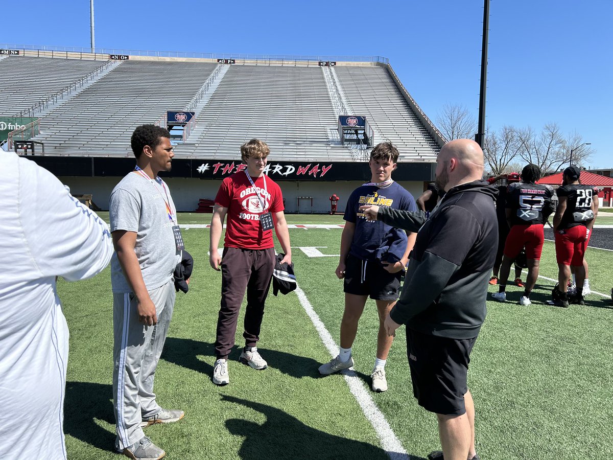 Had a great time at NIU’s spring practice this past weekend! Thanks for having me out <a href="/CoachGigli/">Jordan Gigli</a> <a href="/CoachAWang/">Andy Wang</a> <a href="/CoachHawk__/">Joseph Hawkins</a>  
<a href="/EDGYTIM/">Timothy “EDGYTIM” OHalloran</a> <a href="/PrepRedzoneIL/">Prep Redzone Illinois</a>