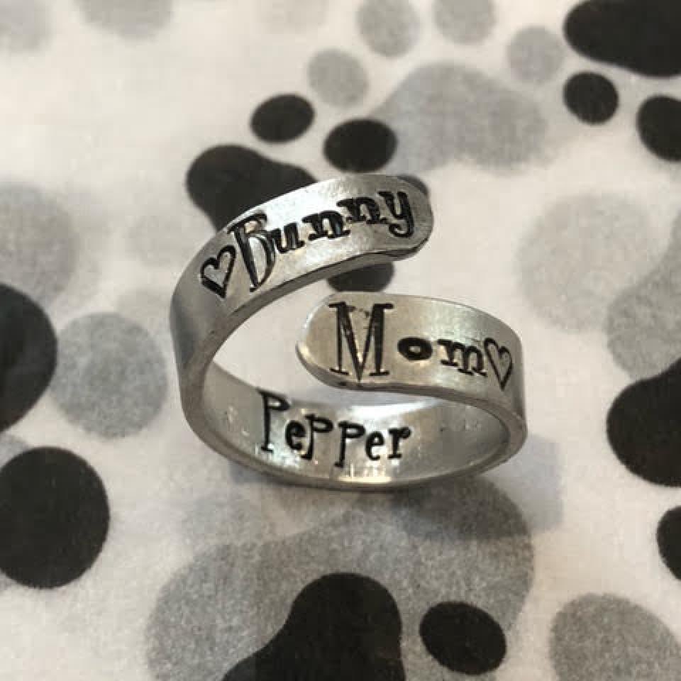 Have you bought your personalized bunny ring from As You Wish Custom Designs yet? ❤️🐇 For the month of April, they're selling these adorable aluminum rings for $20 and donating $5 from each sale to House Rabbit Society. 

Get your personalized ring now: asyouwishcustomdesigns.com
