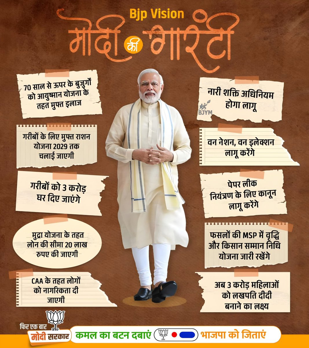 BJYM4UP's tweet photo. भाजपा का संकल्प
मोदी की गारंटी।

#ModiKiGuarantee #AbKiBaar400Paar https://t.co/DDTv1MEnOV