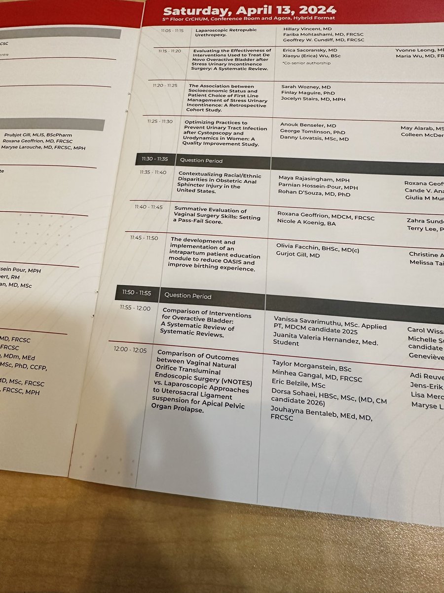 TaylorMorganMed's tweet photo. Thank you to @SocietyPelvic for the wonderful weekend! I had a great time presenting some of our groups recent work on vNOTES USLS and definitely left feeling inspired by the never-ending research and dedication to pelvic and reproductive health across Canada #CSPM2024 https://t.co/2FdJ9ocY1r