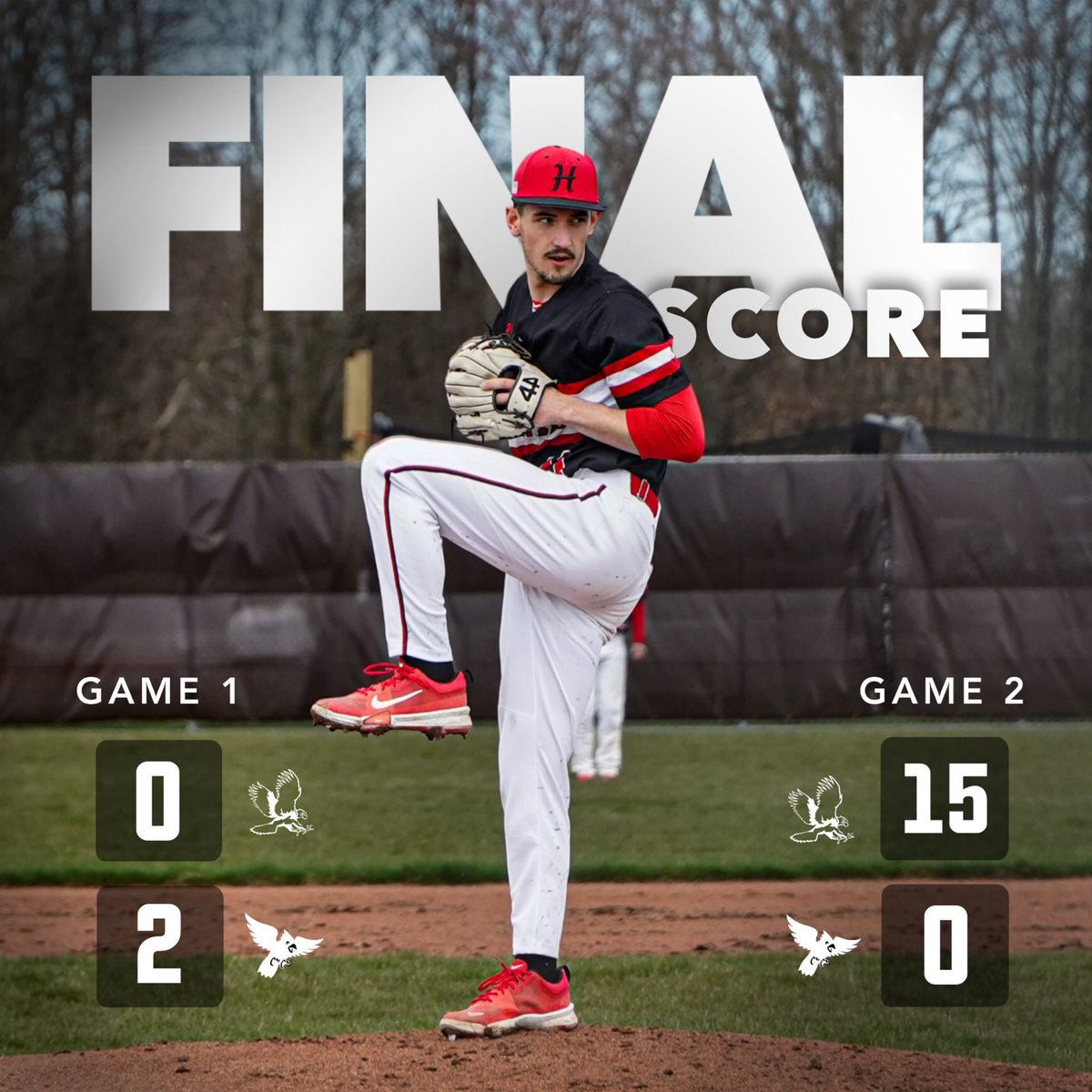 The Hawks split a pair with Sandy Valley in the Double Header tonight ⚾️ #GoHawks 🦅