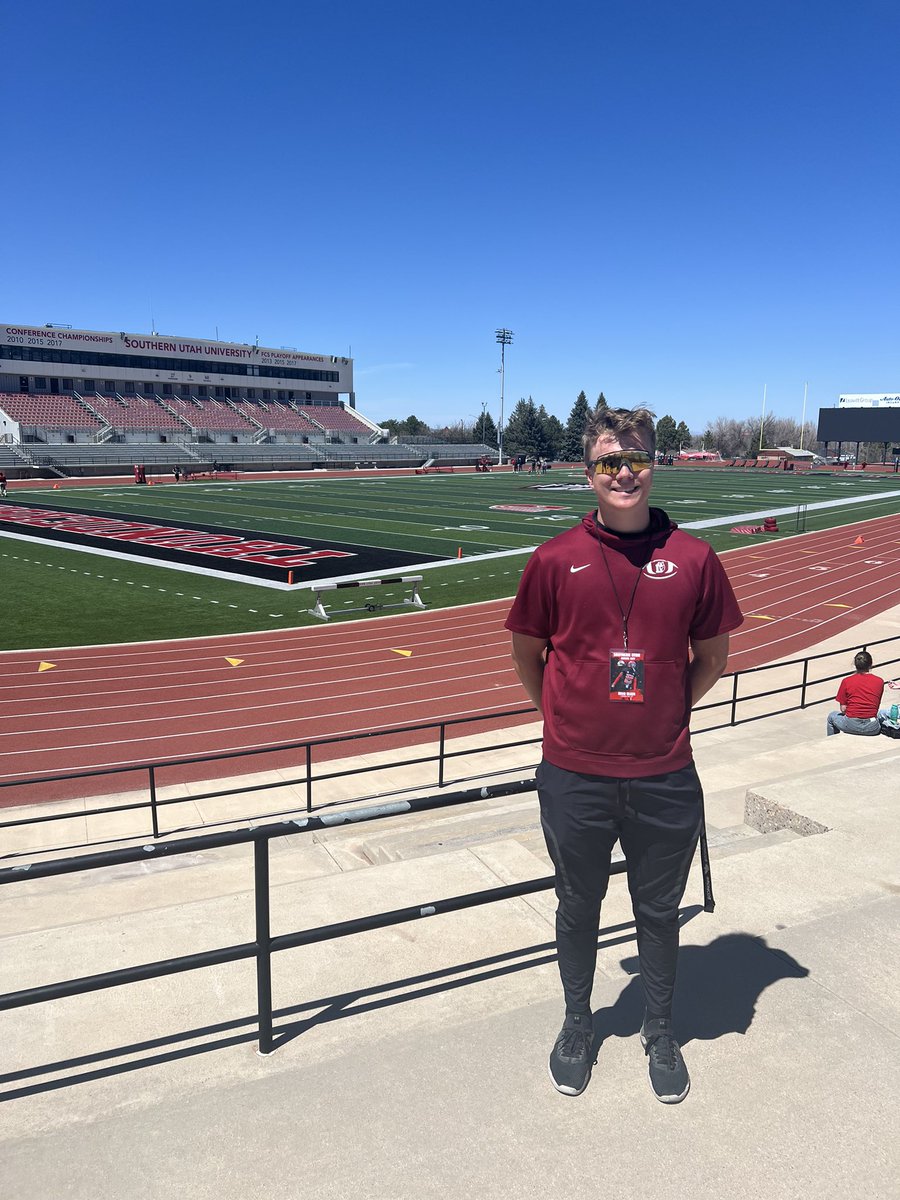 Thanks to @bmeasom1 to the invite for SUU junior day!