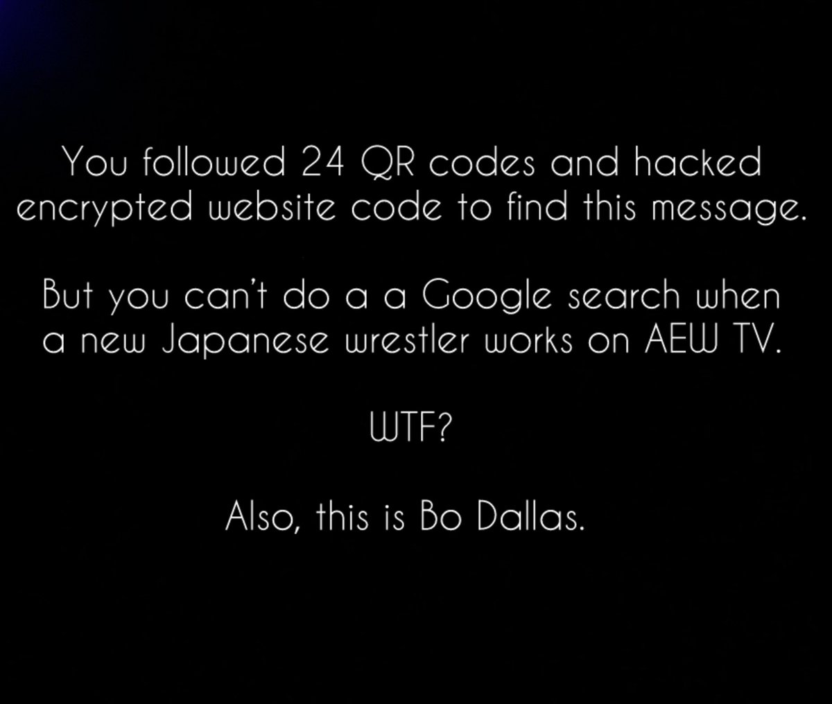 I followed that thing that popped up on the screen during Raw tonight. This is what was there.