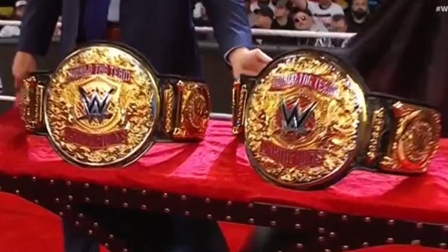 What do you think of the new World Tag Team Championships? #WWERaw