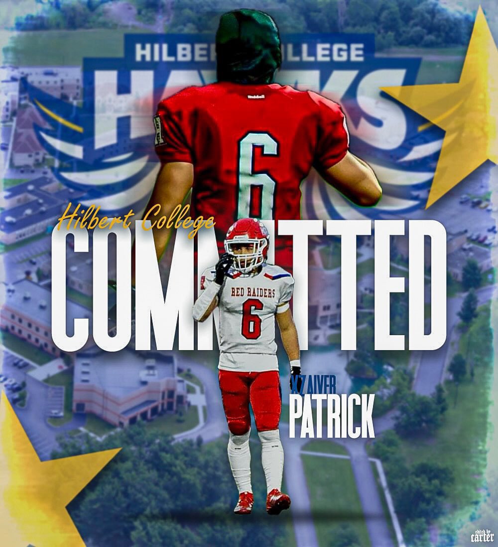 xzaiverjp's tweet photo. I’m grateful and humbled to announce that I will be continuing my athletic and academic career at Hilbert College Definitely looking forward to this next phase of my journey! Go Hawks🔵🟡 @HilbertHawksFB @ted_egger @coachaaydelott https://t.co/mPMjDSKbMY