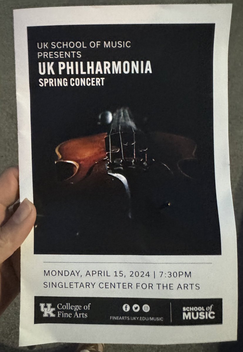 Amunet Jacobs (M1) played her viola beautifully in the UK Philharmonia tonight!