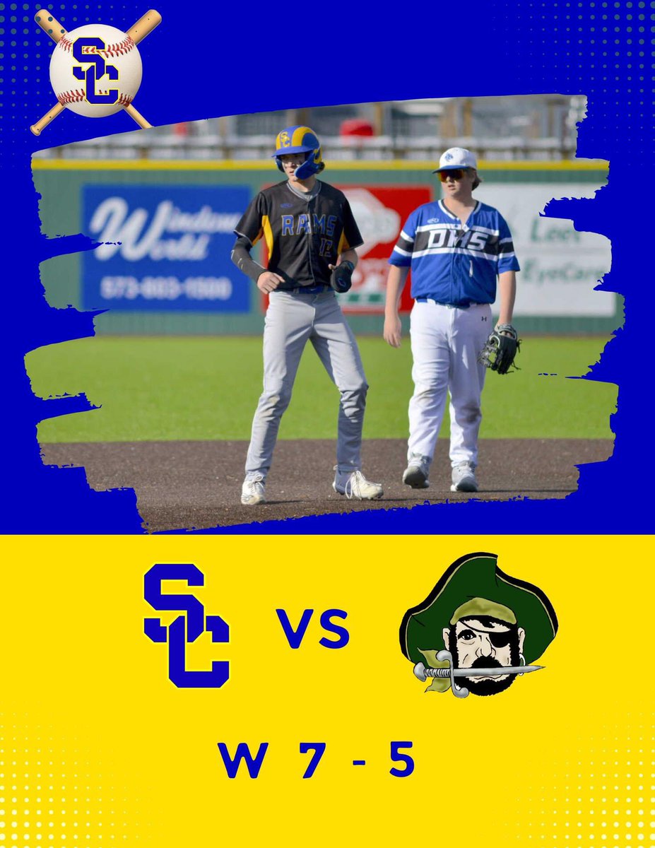 Scott City Rams Baseball (@scramsbaseball) on Twitter photo Big win against a SOLID Perryville squad!
Brayden Mashek goes 4IP, only 1 ER, and 4Ks
<a href="/KobeWatson10/">Kobe Watson</a> 2-4, 2RBIs
<a href="/MarkPanagos1/">MarkPanagos</a> 1-4, 1R, 1RBI
<a href="/Jgloth08/">jackson</a> 1-4 and picked up the W on the bump
<a href="/LoweryKade62916/">Kaden Lowery</a> 1-3, 1R, 2RBIs Big win against a SOLID Perryville squad!
Brayden Mashek goes 4IP, only 1 ER, and 4Ks
<a href="/KobeWatson10/">Kobe Watson</a> 2-4, 2RBIs
<a href="/MarkPanagos1/">MarkPanagos</a> 1-4, 1R, 1RBI
<a href="/Jgloth08/">jackson</a> 1-4 and picked up the W on the bump
<a href="/LoweryKade62916/">Kaden Lowery</a> 1-3, 1R, 2RBIs
