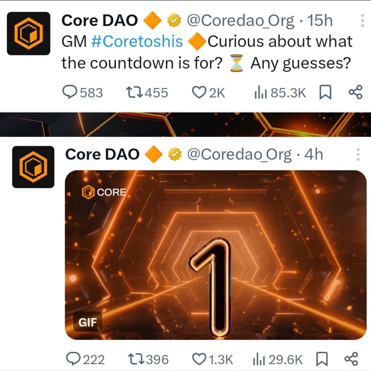 Hey , @Coredao_Org I Accept Your Challenge 🔥👇 The Reason Behind Countdown Is 👉 #BTCFi Staking On $CORE 🔥 I'm Fully Confident 😘 @BrendonSedo 💯 💪 Comments Your Prediction And Win 500 $OEX Follow 👉 @satoshi_coredao #CoreDAO #Coretoshis #BTCFi #BitcoinHalving2024 #OEX