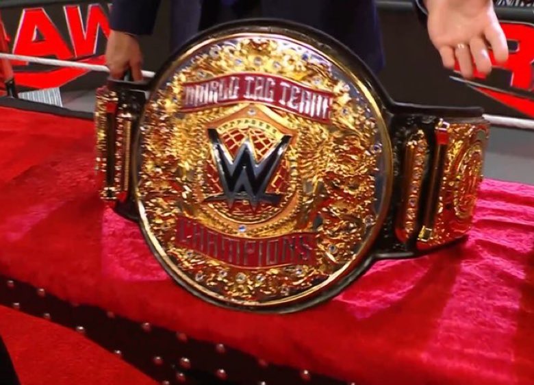 How we feeling about the NEW Tag Titles? Im sure they will grow on me & im glad not to have the spartan helmets anymore but im not blown away! #WWERAW