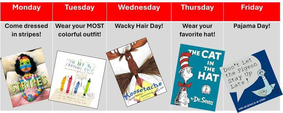 📚 Get ready, Hopewell Heroes! It's Spirit Week time to celebrate our Reading Challenge! 🎉 Each day brings a new theme as we dive into the world of books 📖 and literacy. #HopewellHeroes📚✨