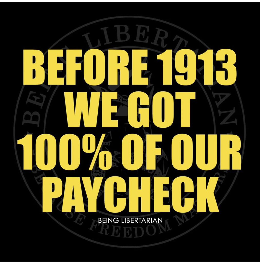 beinlibertarian's tweet image. Reminder on Tax Day