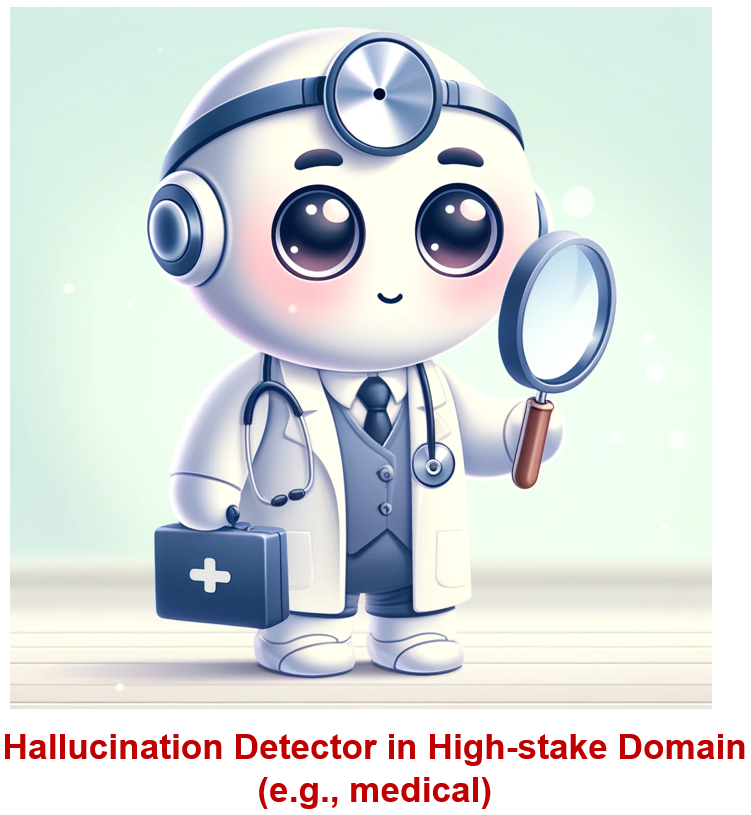 Do you worry about hallucination risks from using LLMs in high-stake applications like medical? Please check out our work DocLens, an all-encompassing, automated tool designed to detect hallucinations tailored to user needs.
