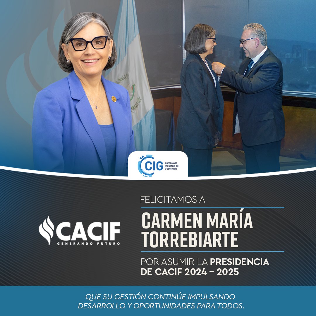 Nos enorgullece felicitar a nuestra directora, Carmen María Torrebiarte, por convertirse en la primera mujer en presidir la Junta Directiva del Comité Coordinador de Asociaciones Agrícolas, Comerciales, Industriales y Financieras (CACIF). Estamos seguros que con su labor…