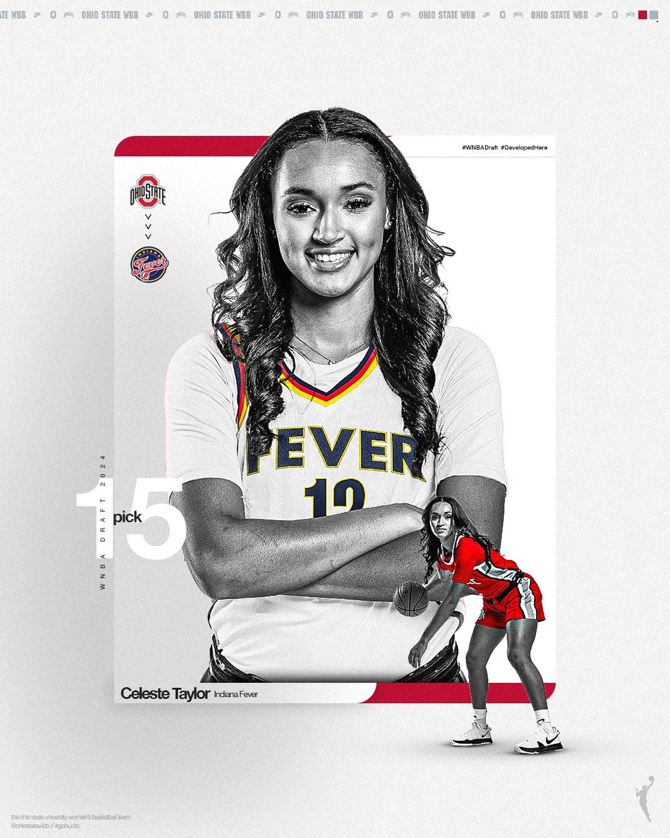 With the 15th pick in the WNBA Draft, The Indiana Fever select… @_celeste620 ‼️ #DevelopedHere #GoBucks🌰