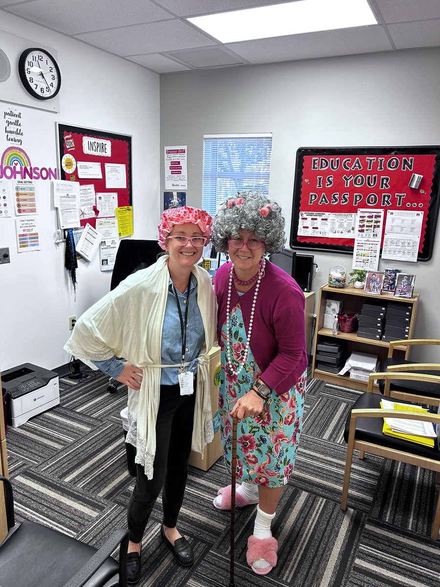 SENIORS dressed as SENIOR Citizens!#spiritweekclassof2024