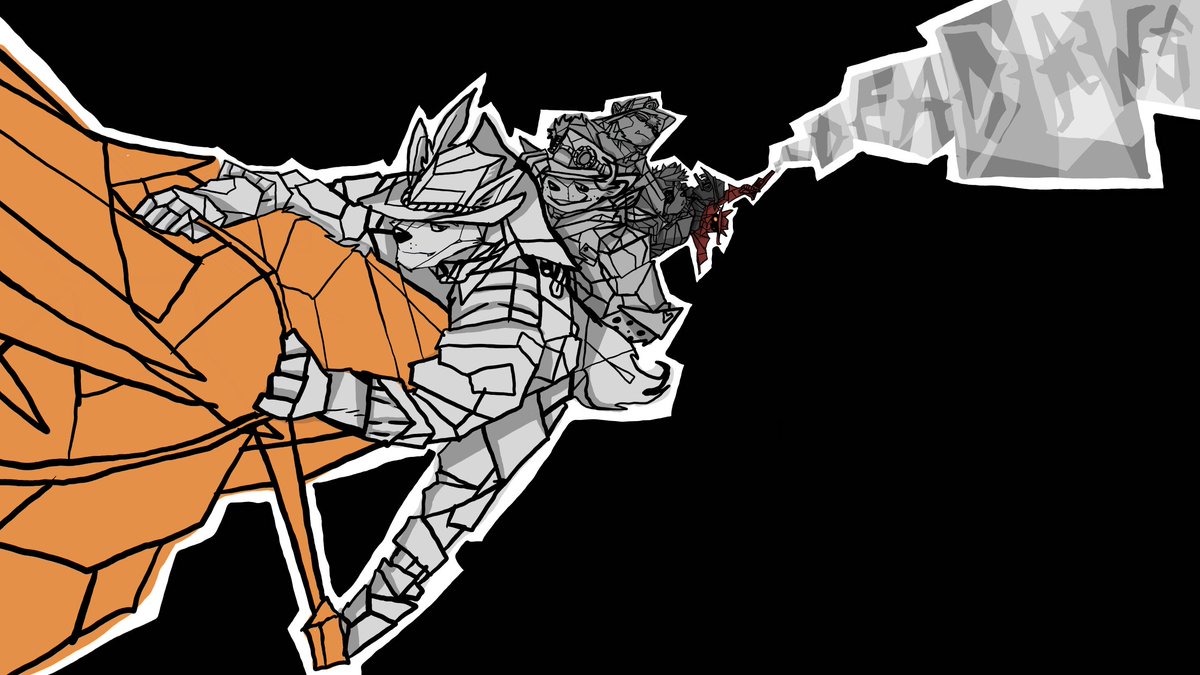 The_ZARMAN's tweet photo. See you later, Dream Cowboys. #DeadLaws #sketching #drawing #art #furryart #furryartwork #furry https://t.co/o8auYFnl4Z