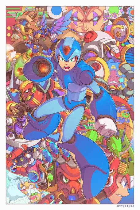  Finished  Scrapped piece from a couple years ago#megamanx #megaman #edwinhuang This is my tribute piece to my fav SNES game 