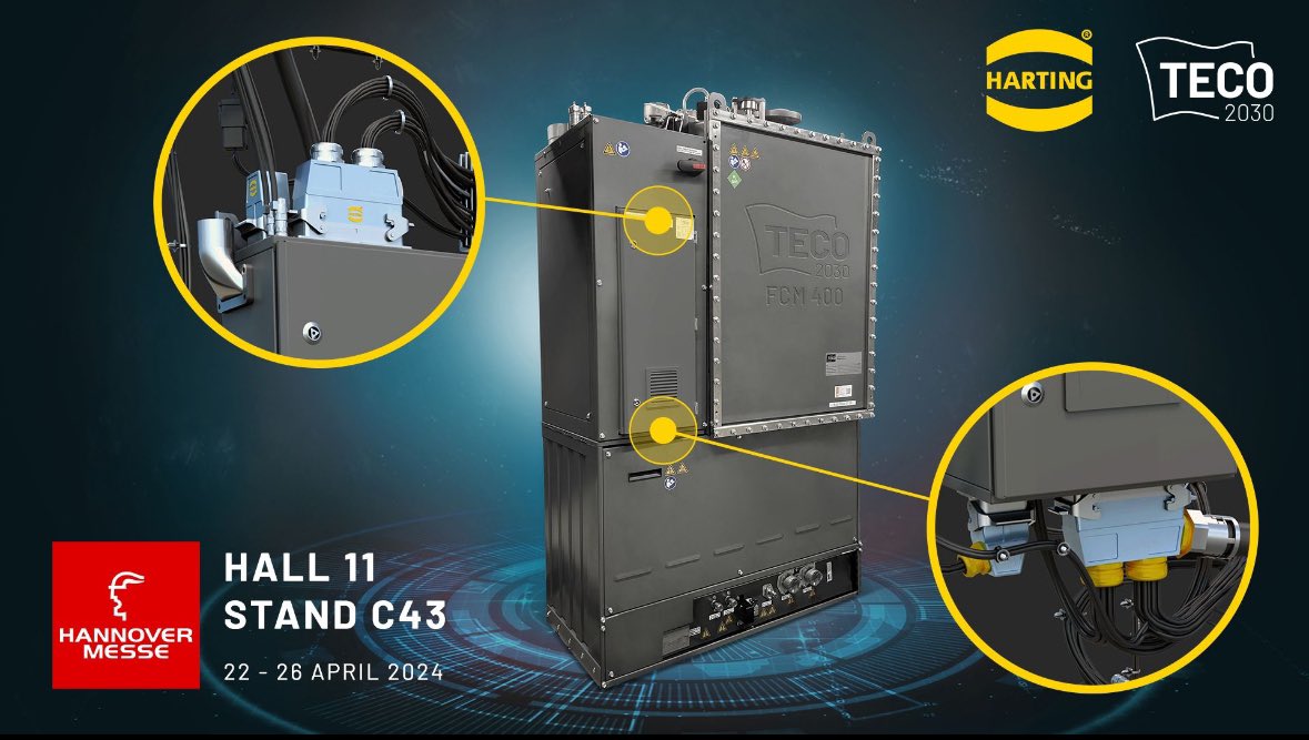 @TECO_2030 will be present at the @hannover_messe at HARTING Technology Group's booth in Hall 11, Stand C43! Stop by to see our 100kW fuel cell stack, and have informal discussions with our team: Tore Enger, Tor Erik Flatland Hoftun, Hans-Peter Klein, Dominic Patzelt and…