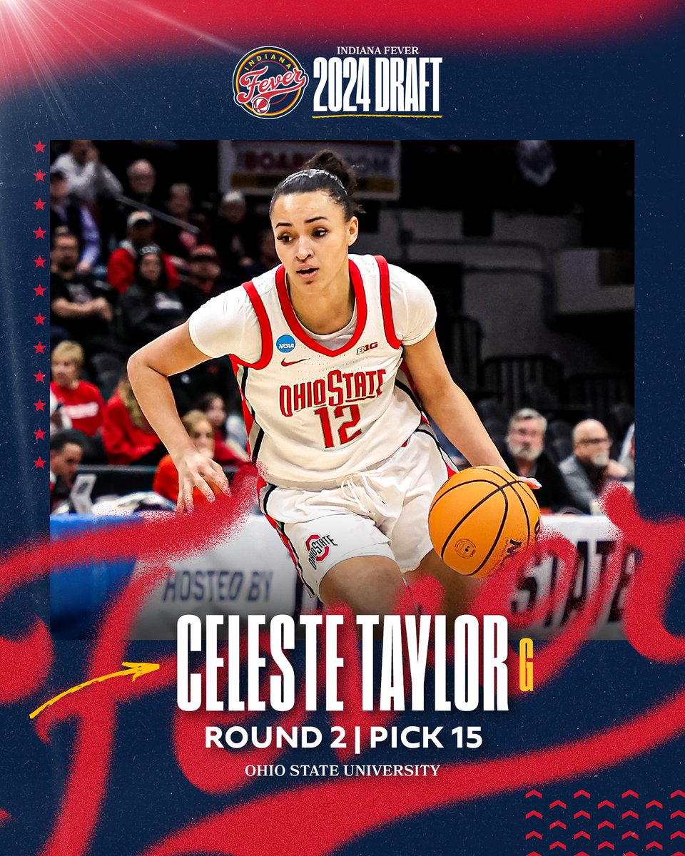 At No. 15 in the @WNBA Draft, we select Ohio State guard Celeste Taylor. Welcome to Indiana, @_celeste620!