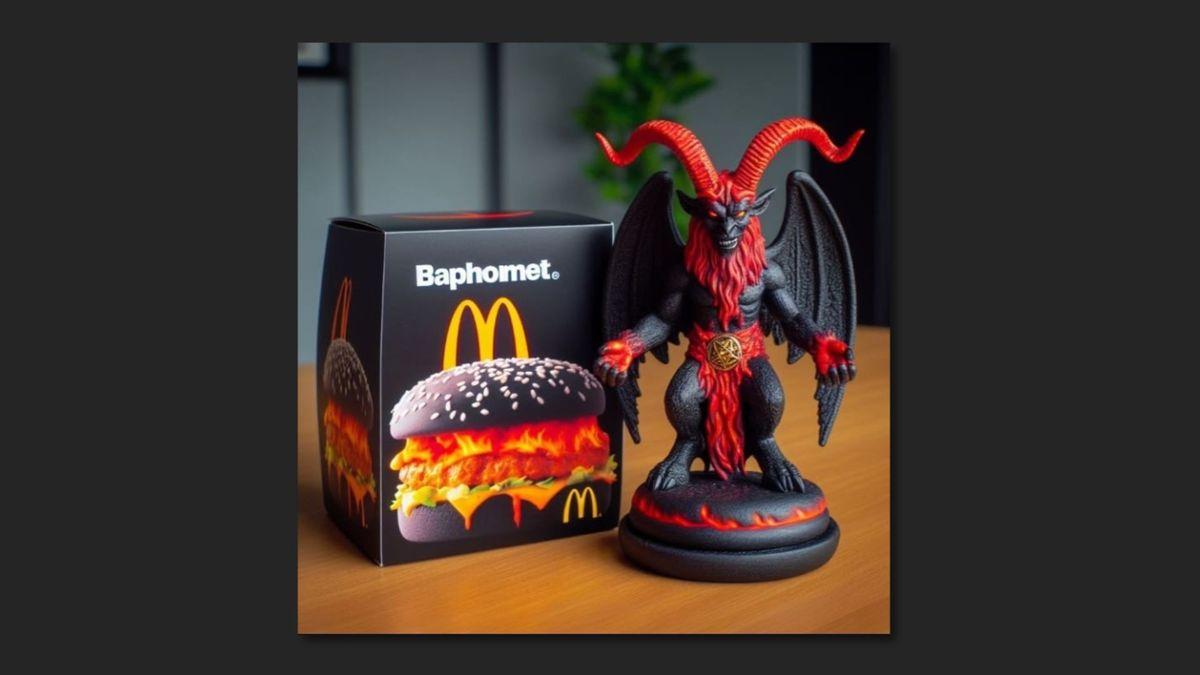 ❌ No, an image doesn't authentically show a real McDonald's Happy Meal with satanic imagery and a figurine of the devil. snopes.com/fact-check/mcd…