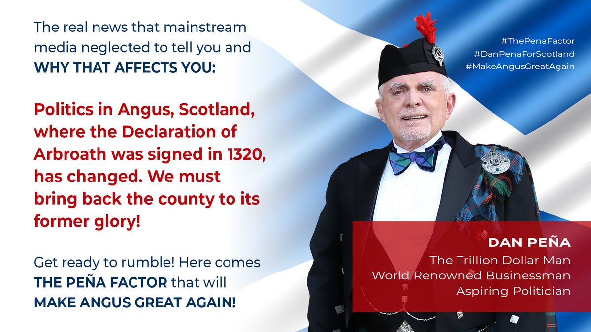 The Trillion Dollar Man's Manifesto of Change: youtu.be/Mup-MS-WT50 @BBC @CNBC @CNN @ITV @skytv @CBS @Channel4 @channel5_tv @bbcalba @STVNews . #DanPenaPolitics #DanPenaUKPolitics #ThePenaFactor #DanPenaForScotland #MakeAngusGreatAgain