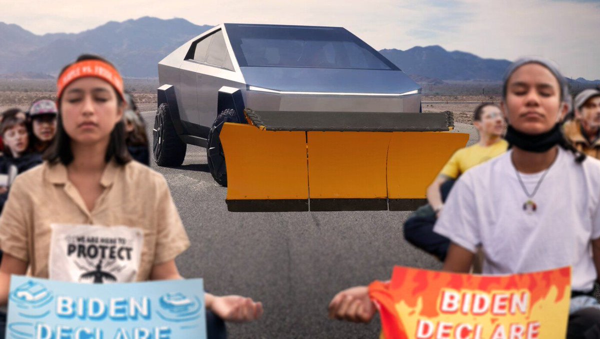 Cybertruck To Come With Deployable Scoop For Removing Climate Change Protesters From Roadway buff.ly/3RiHYZz