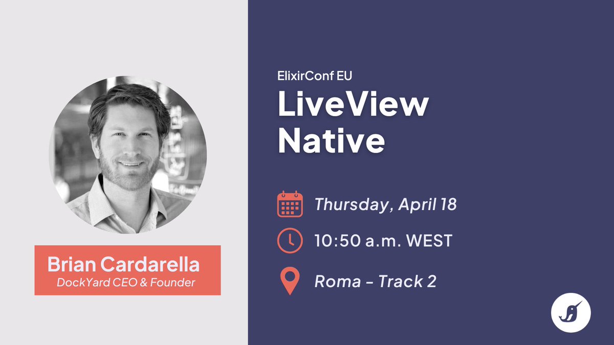 Ready to learn more about LiveView Native at #ElixirConfEU? Don't miss the talk by @bcardarella this week!

#MyElixirStatus