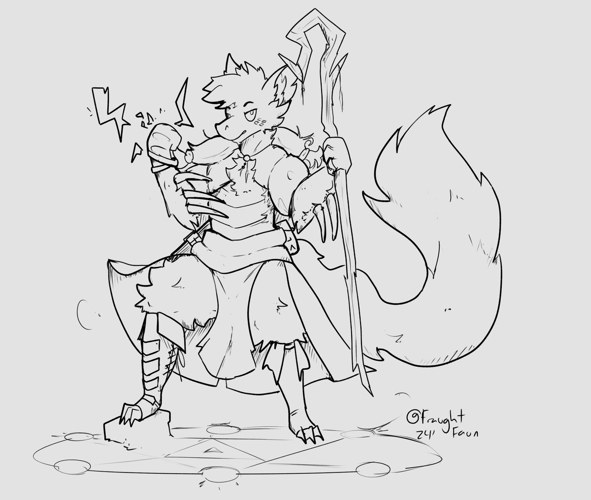 FraughtFaun's tweet photo. RPG Theme Piece for @Xenogear11 https://t.co/1mddkJ4AI3