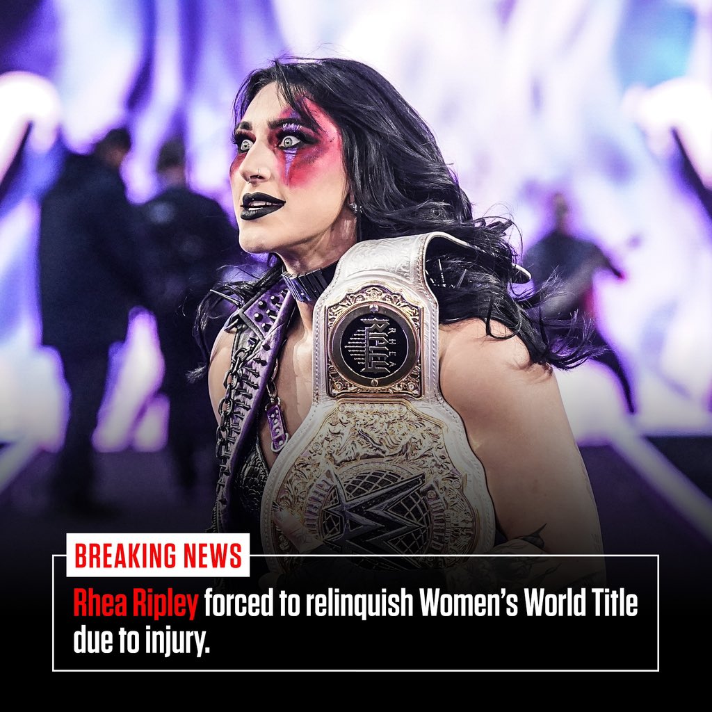 RHEA RIPLEY RELINQUISHED The Women's World Title Due To Injury. #WWE #WWERAW