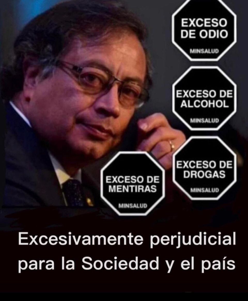 Colombia 🇨🇴 no merece a este guerrillero que se hace llamar presidente. #JuicioPoliticoAPetro #TodosALasCalles21A