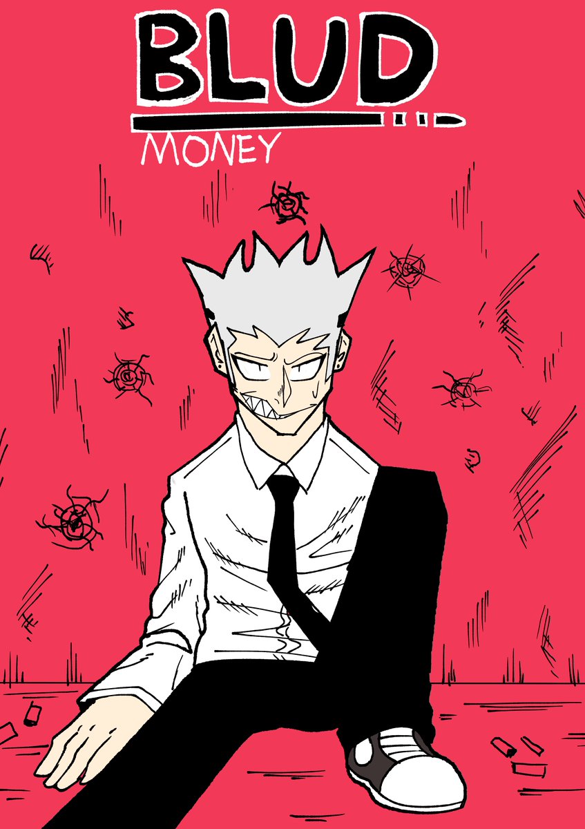 My 47-page Oneshot, BLUD Money out now on Manga Plus Creators
