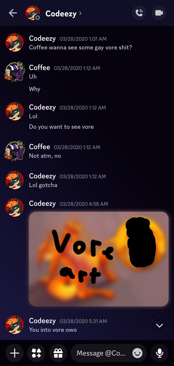 Coffee9003's tweet photo. Okay, I can't stop thinking about this. I have to do something. Hey @BlaizeDew, do you remember this? I was 14. You knew that, and you still did what you did. I don't care about how you lied about me to get everyone to hate me. I just want people to see you for what you are. https://t.co/ydNTJEpVV4