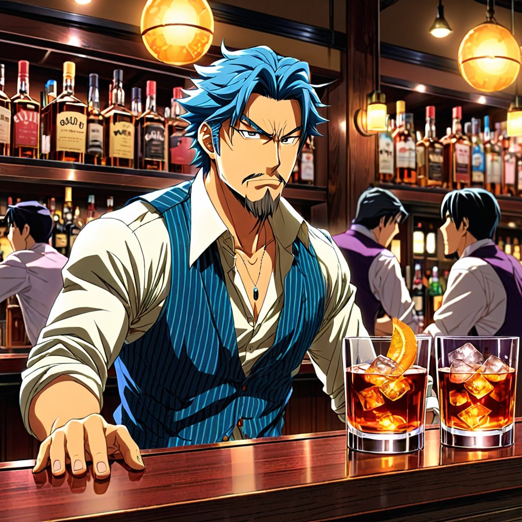 0Naaoomy0's tweet photo. A man goes into a bar and notices a big, tough-looking guy sitting at the end of the counter. He decides to try to impress him and orders a double bourbon. He throws it back in one gulp and doesn't even flinch. Then he orders another double and does the same thing.

The tou https://t.co/yrNh4cfWU9
