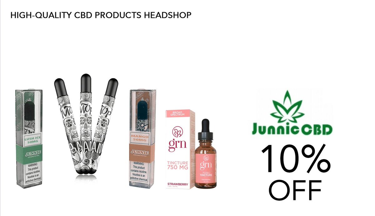 🚨SAVE BIG!🚨 Get 10% off + Free Shipping on orders over $50 at Junnic CBD! 💵💰 Hurry! Use code: junniccbd at checkout. 🛍️ Shop now: buff.ly/3vPKrE9 #CBD #SaveOnCannabis 🌿🌱