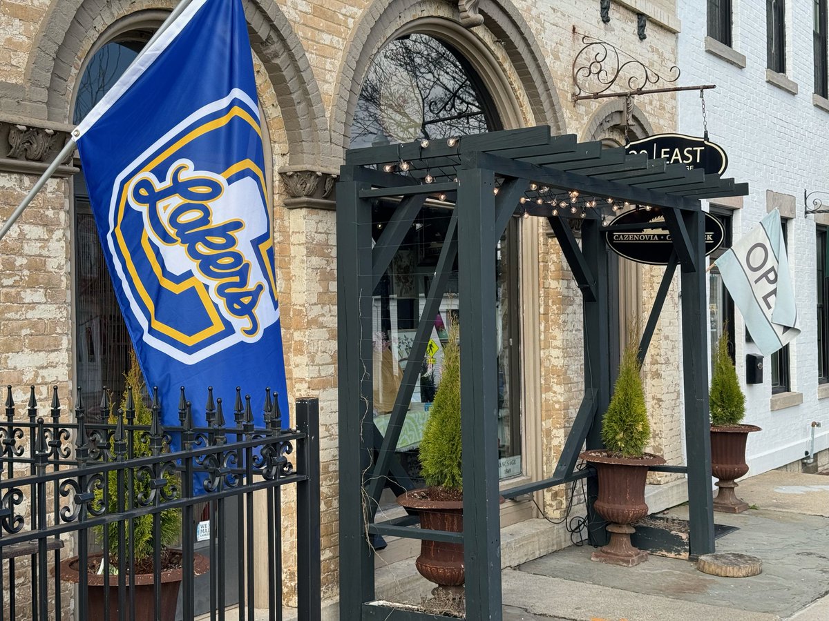 The @CazenoviaLakers has decided to give 20 | East a BIG shout out for choosing to hang the Caz Lakers flag just outside the store doors #LakerPride @CazAthleticAssn Thank you to owner and CCS Alum, McKenzie Houseman!