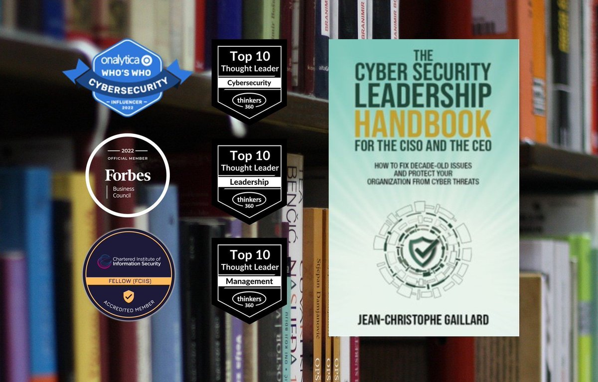 The Cybersecurity #Leadership Handbook for the #CISO and the #CEO A must-have for anyone interested in learning how a comprehensive, integrated approach to #cybersecurity can help organizations build a robust, adaptive defense against #cyberthreats buff.ly/41a574n