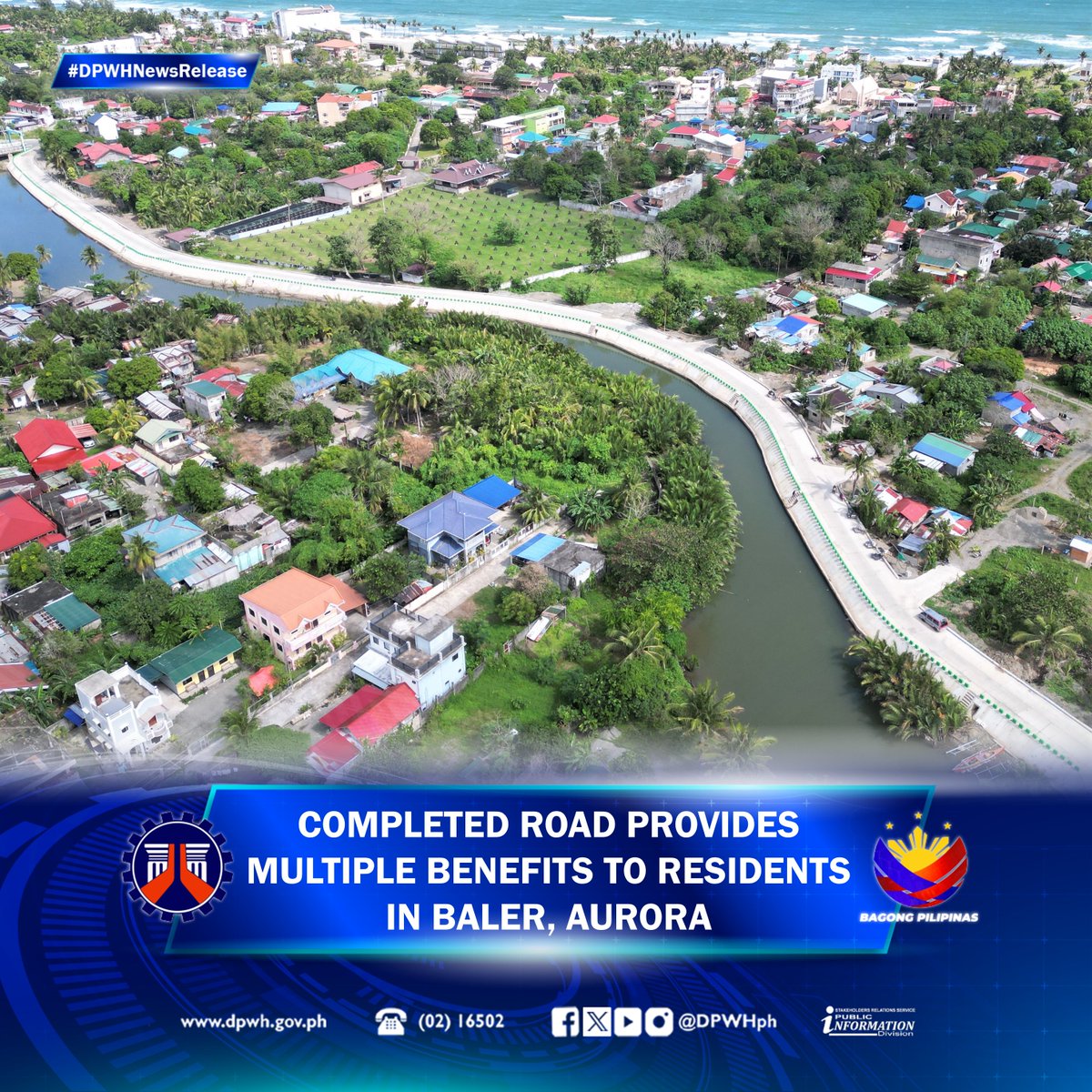 Completed Road Provides Multiple Benefits to Residents in Baler, Aurora | Full Story: dpwh.gov.ph/dpwh/news/33463 #DPWH #BuildBetterMore #BagongPilipinas