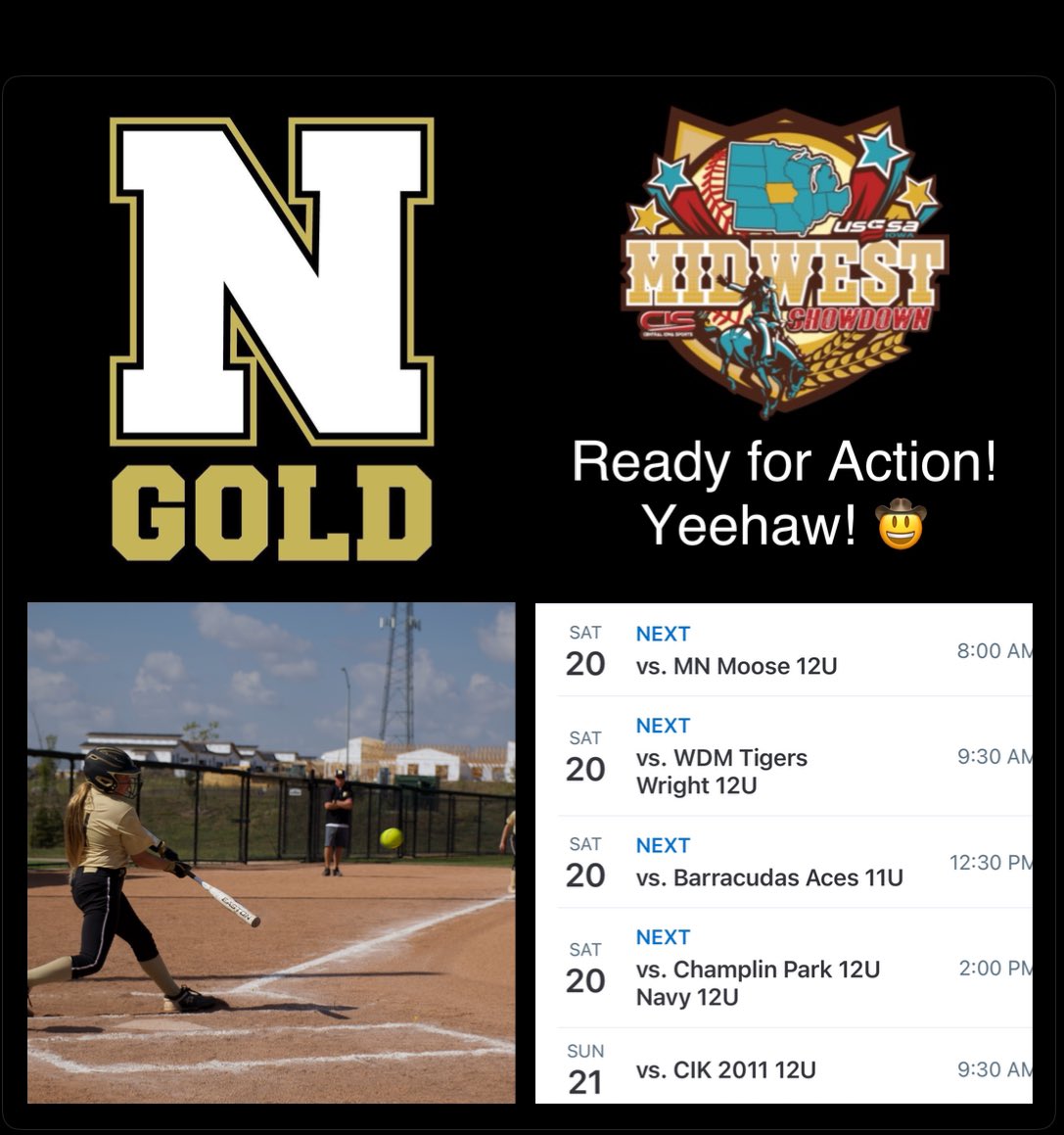 Ready to get back on the field! #NEGold #Workersalwayswin