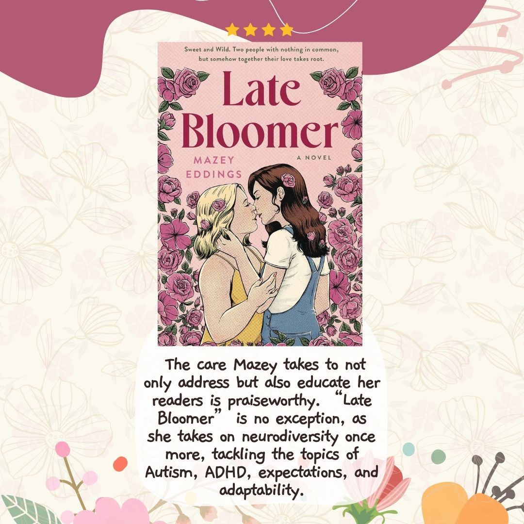 “Late Bloomer” by Mazey Eddings is a beautifully woven tale that showcases the use of inner strength to face the outer world. Yes, this book spends more time than usual in the minds of its characters, but it adds incredible depth to each interaction. romcombc.com/book/late-bloo…