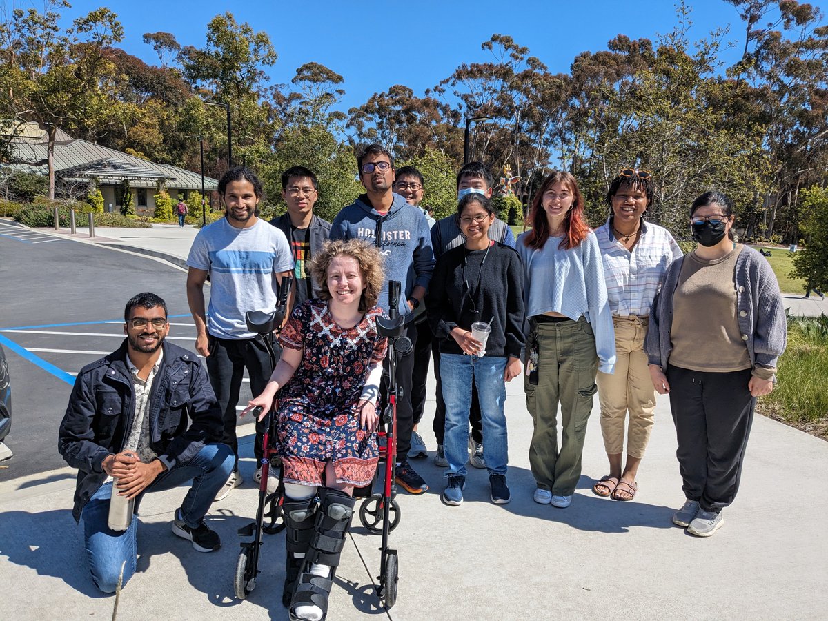 🎉 Big welcome back to campus for Cianna! After overcoming significant challenges (gofund.me/8edab25f), she's back to her #compchem research 🖥️. Stay tuned for what’s coming next!! 🚀 #phdlife #phdchat #rigorouspreciseandfun @UCSanDiego @UCSDPhySci @UCSDChemBiochem…