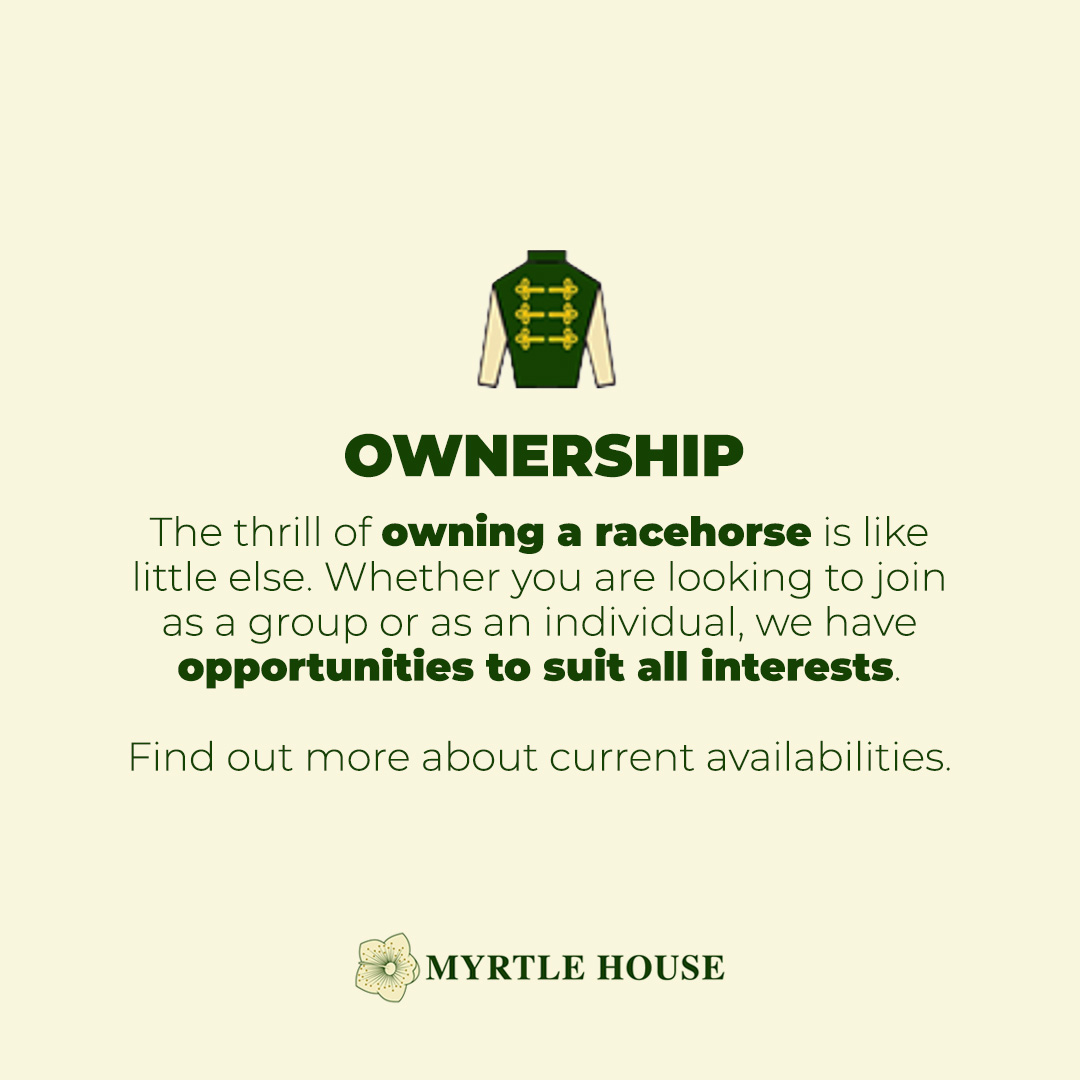 Find our more today! 📞 Contact Ed or Lucas for a chance to race with Myrtle House. #MyrtleHouse