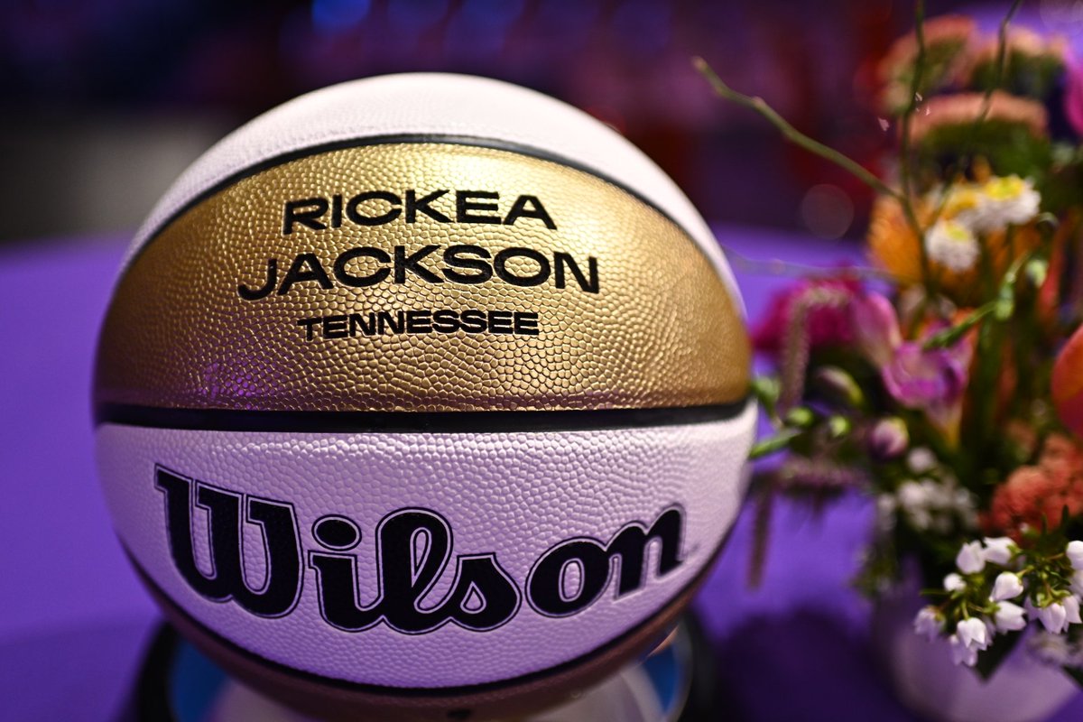 Making a special appearance in the green room this year, these custom @WNBA Draft basketballs! And guess what, you too can customize your own gold-edition 🏀 below! Congratulations to all the draftees! 🙌 #WilsonBasketball #BondedByBall #WNBADraft — ➡️: bit.ly/CustomWNBAGold… —