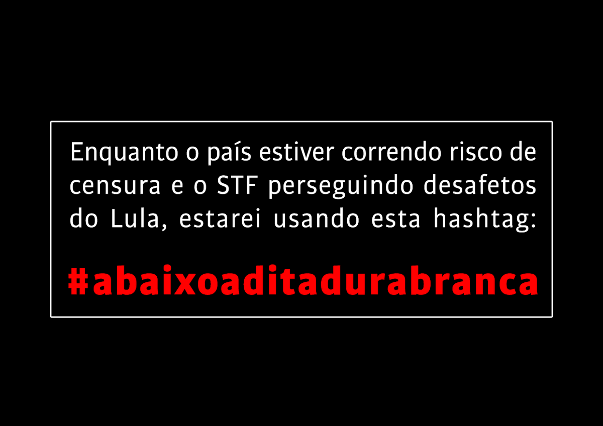 @MovFiscaliza @freire_roberto #abaixoaditadurabranca