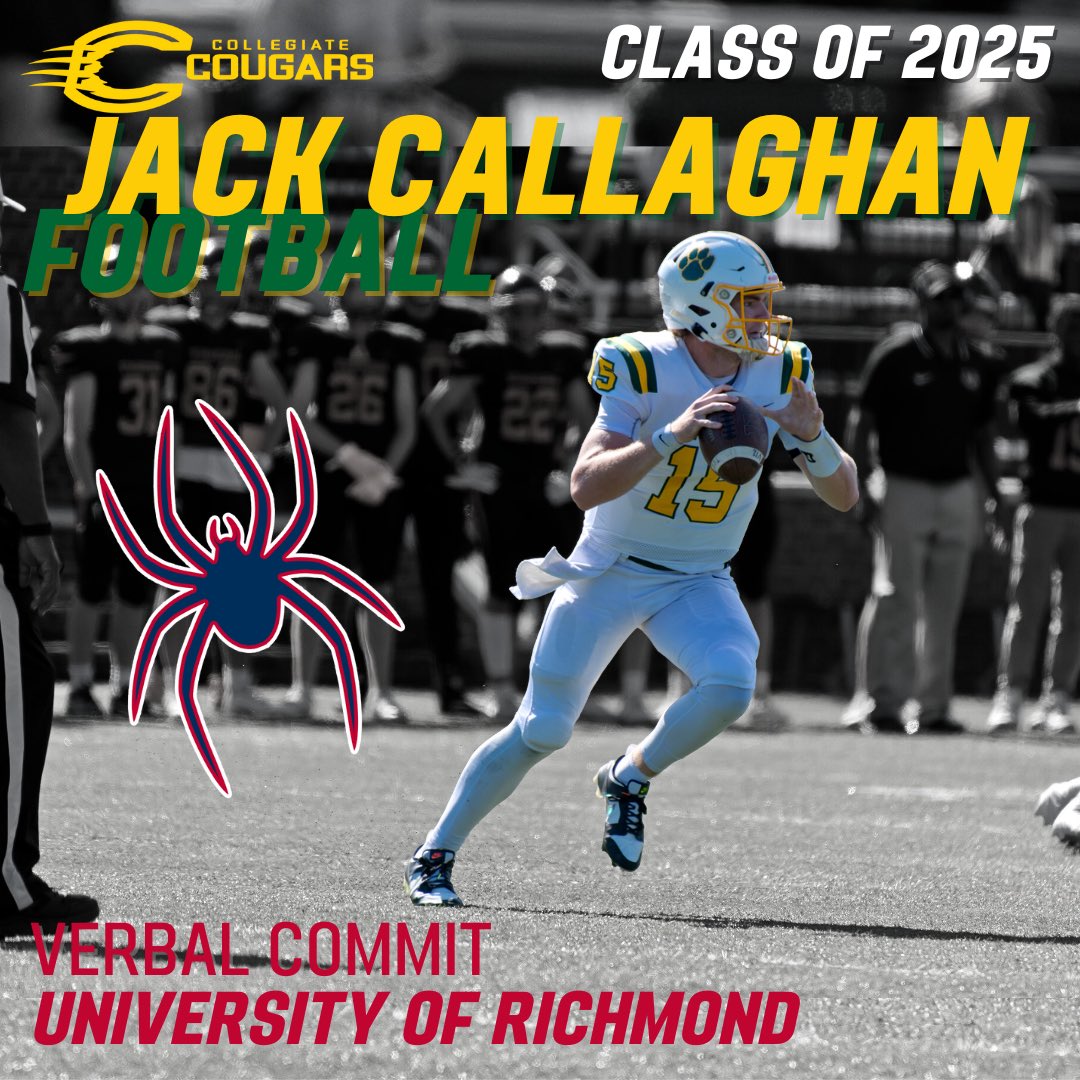 Congratulations Jack Callaghan '25 on your commitment to <a href="/Spiders_FB/">Richmond Spiders Football</a>!