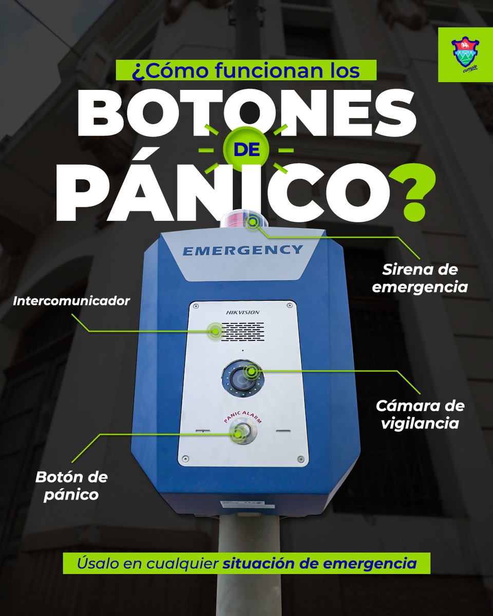 🚨 ¡Úsalos en cualquier situación de emergencia!
Estos botones de pánico están instalados en una de las áreas más concurridas del #CentroHistórico de la zona 1. 
Estamos trabajando en más corredores seguros como este. #TrabajamosParaServir 💪