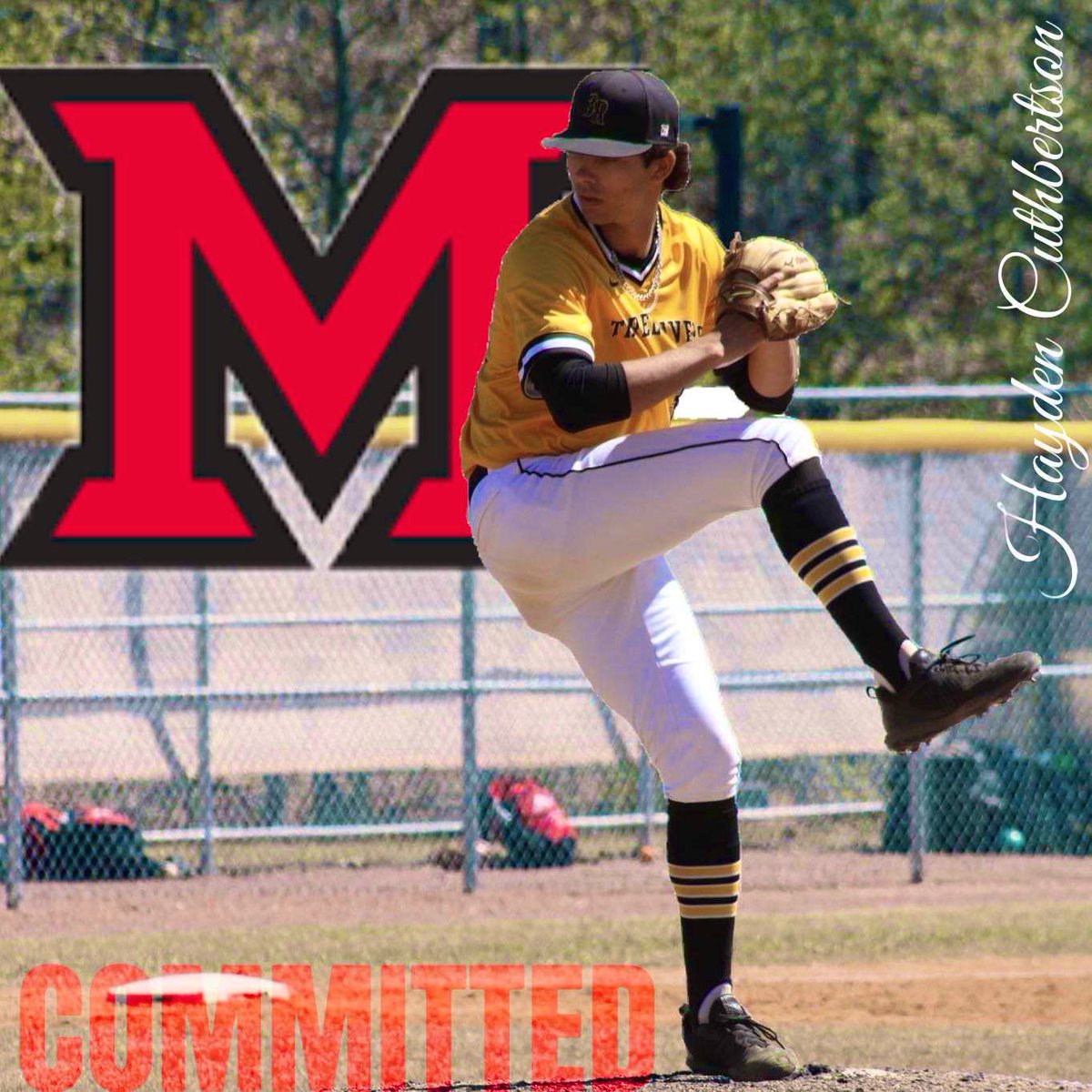 Excited to announce I have committed to @MiamiOHBaseball! I am extremely blessed to be given this opportunity and ready to be a Redhawk! I’d also like to thank everyone who has helped along the way