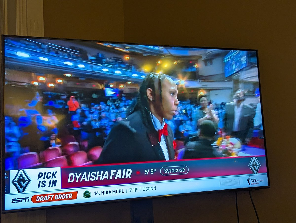 Congratulations to @DyaishaFair on being selected by @LVAces.

Looking forward to your trip back to Brooklyn to play the @nyliberty.