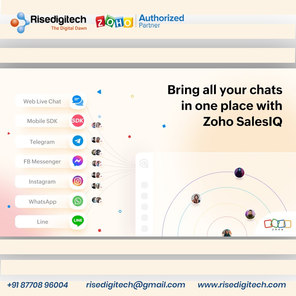 Zoho SalesIQ is a powerful live chat software designed to help businesses engage with website visitors in real-time, providing personalized support and driving conversions. 

Contact Us: +91 8770896004

#ZohoSalesIQ #LiveChat #CustomerEngagement #SalesPerformance