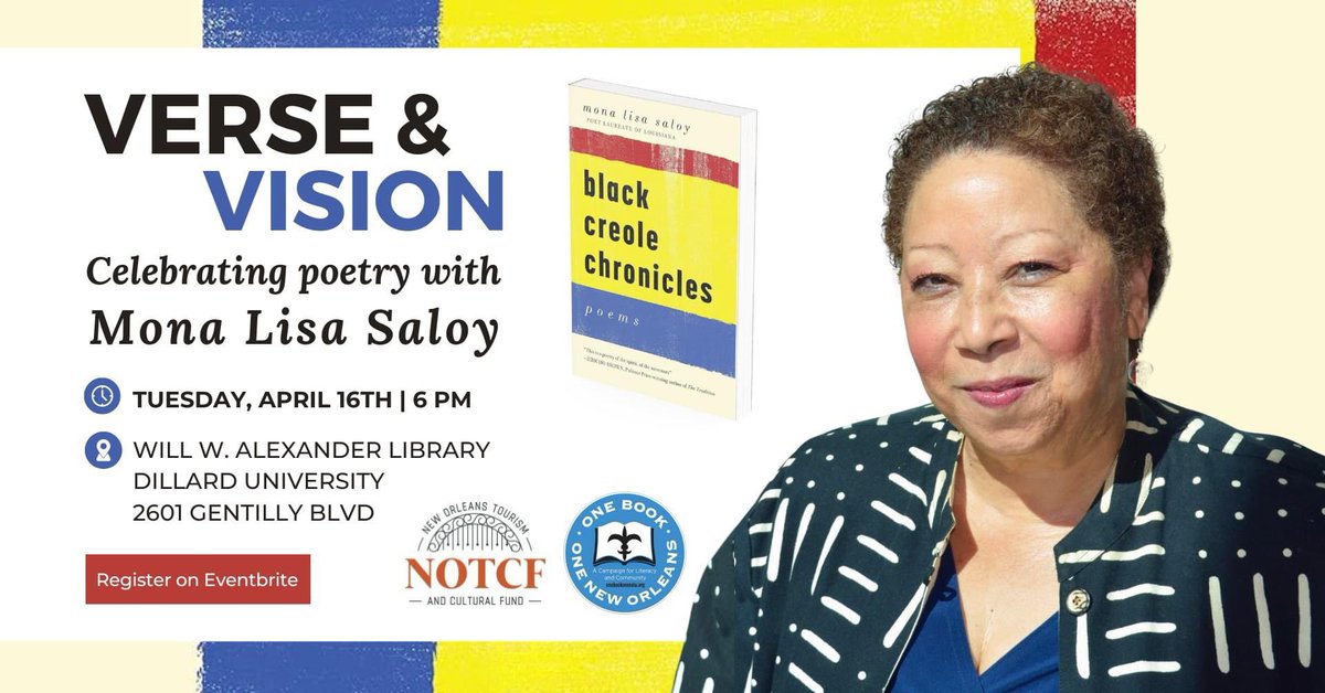 Join <a href="/onebookonenola/">One Book One NOLA</a> and <a href="/DULibrary/">DULibrary</a> at our event on Tuesday at 6pm