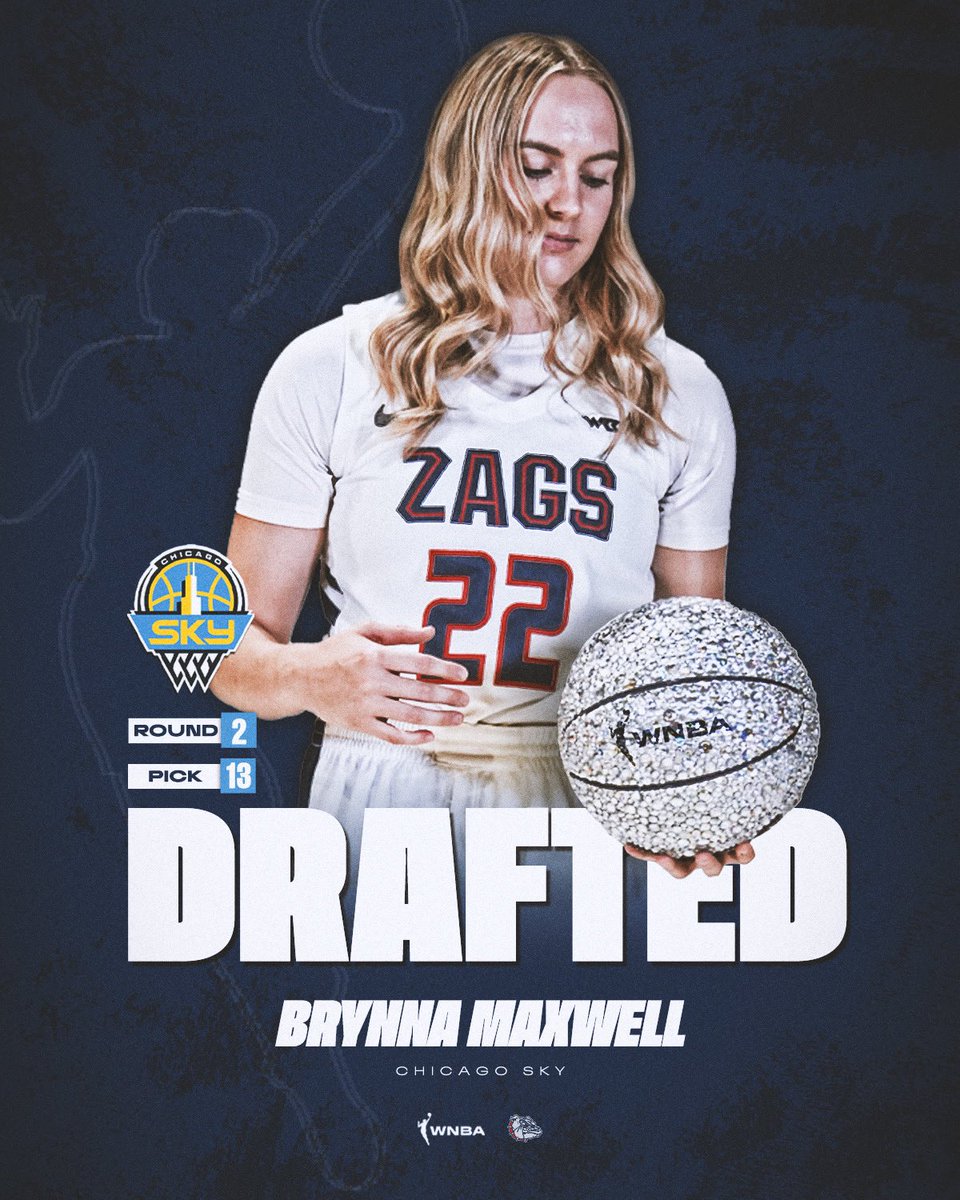 Brynna Maxwell was selected 13th overall in the <a href="/wnba/">WNBA</a> draft by the <a href="/chicagosky/">Chicago Sky</a> 🙌